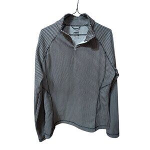 Karbon Thermic Half-Zip Pullover Jacket Womens sz XL Black & White Top